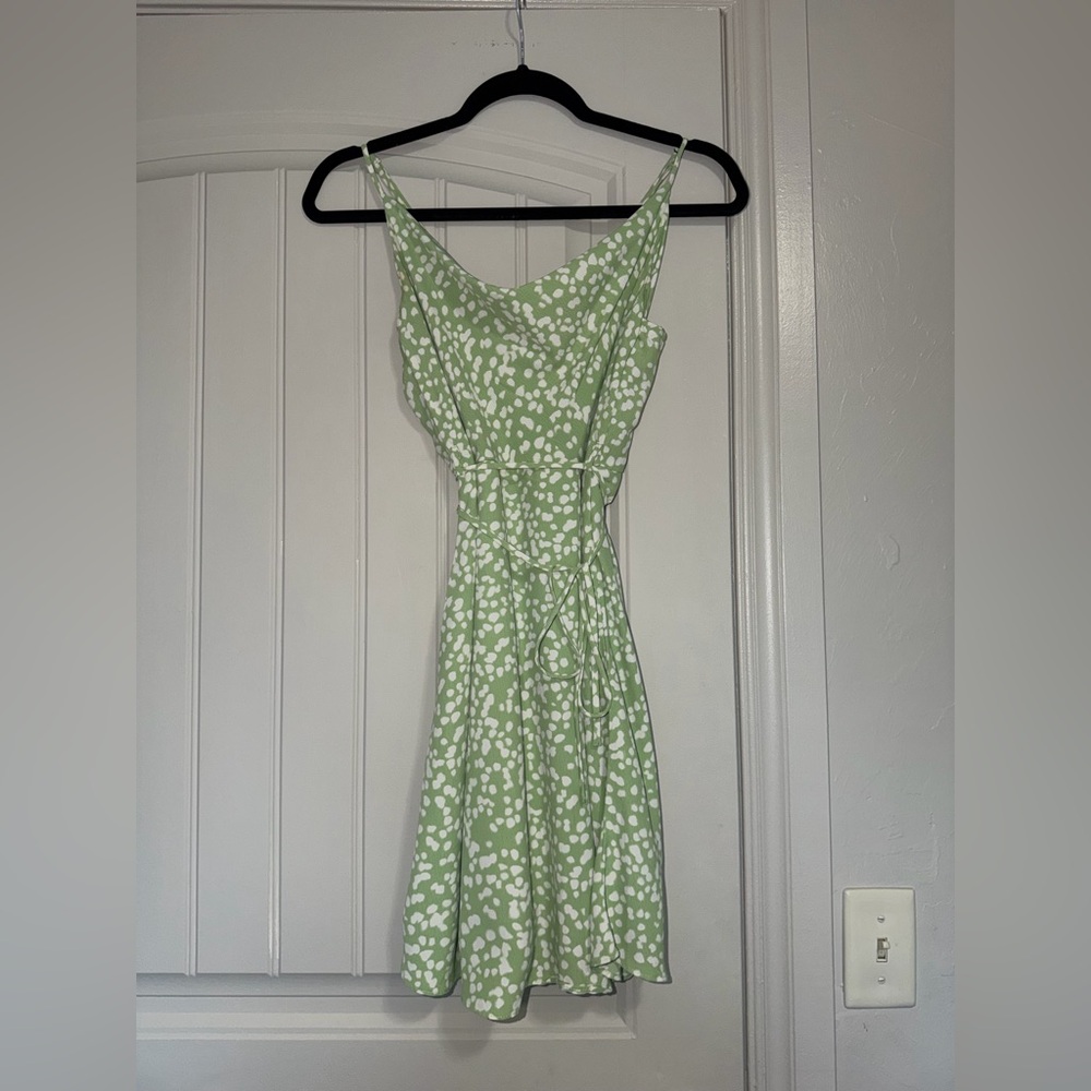 Gianni Bini Mint and White Spotted Dress